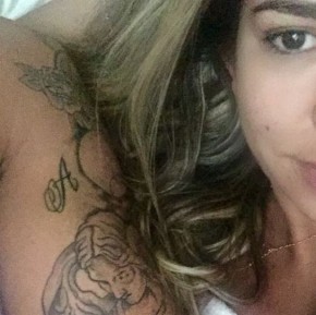 Adriana Sant'Anna mostra mais da tatuagem feita por Rodrigão.(Imagem:Instagram / Reprodução)