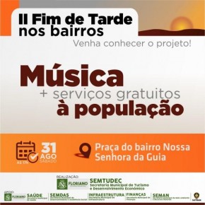 Fim de Tarde nos Bairros leva música e atendimento para mais perto da população.(Imagem:Secom)
