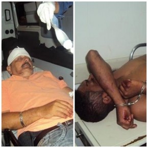 Policial é agredido com 'facão' e acusado é baleado na perna.(Imagem:Divulgação)