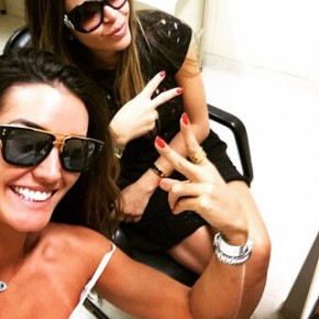 Carol Muniz  e Tathy Mello: ex-amigas(Imagem:Reprodução)