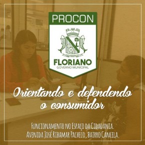 Procon de Floriano realiza 75 atendimentos no primeiro mês de atuação em sede própria.(Imagem:Divulgação)