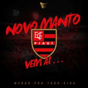 Fornecedora faz mistério sobre novo uniforme do Flamengo-PI.(Imagem:Divulgação/Super Bolla)