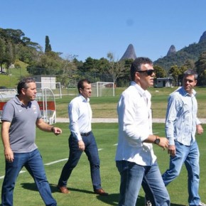 Dunga e Gilmar visitam as novas instalações da Granja Comary, em Teresópolis, no Rio de Janeiro .(Imagem:Gregório Fernandes / CBF)