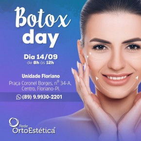 Rede OrtoEstética realiza Botox Day em Floriano.(Imagem:Divulgação)