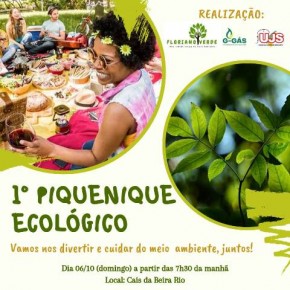 Projeto Floriano Verde promove 1° Piquenique Ecológico em defesa do meio ambiente.(Imagem:Divulgação)