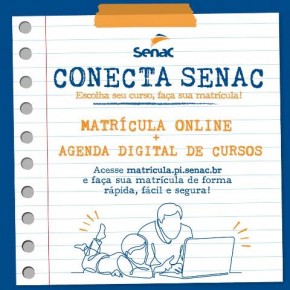 Senac Piauí Lança Agenda Digital de Cursos.(Imagem:Divulgação)