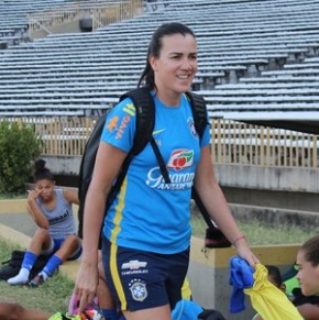 Andreia acredita na reabilitação do Tigre na segunda fase do Campeonato Brasileiro.(Imagem:Emanuele Madeira/GloboEsporte.com)