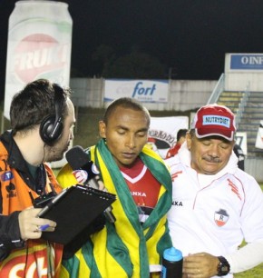 Fabinho, em entrevista após classificação.(Imagem:Renan Morais )