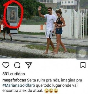 Grazi aparece na foto de Cauã e namorada e internautas não perdoam.(Imagem:Instagram)