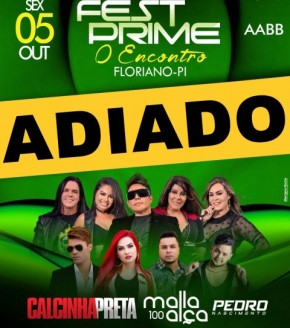 Show com as bandas Calcinha Preta e Malla 100 Alça em Floriano é adiado.(Imagem:Divulgação)