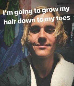 Longe dos palcos, Justin Bieber surge irreconhecível na web.(Imagem:Instagram)