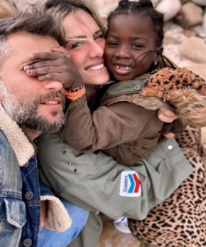 Bruno Gagliasso, Giovanna Ewbank e Titi.(Imagem:Reprodução/Instagram)