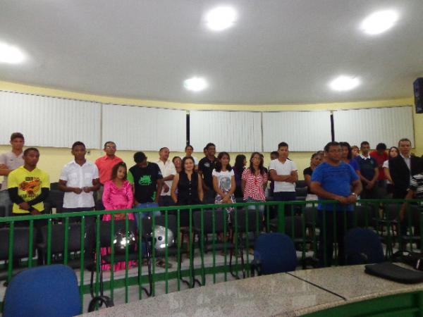 Igreja Adventista apresenta grupo de 'Desbravadores' para autoridades florianenses.(Imagem:FlorianoNews)