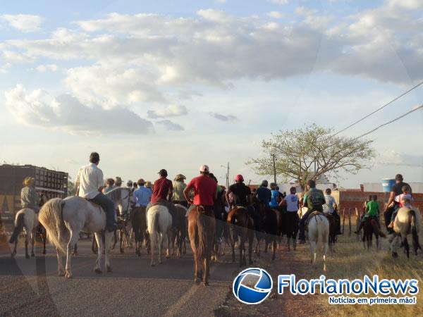Realizada cavalgada e missa do vaqueiro durante festejo do bairro Guia.(Imagem:FlorianoNews)