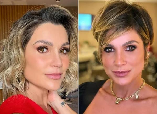 Flavia Alessandra mostra novo visual com fios curtinhos.(Imagem:Reprodução/Instagram)