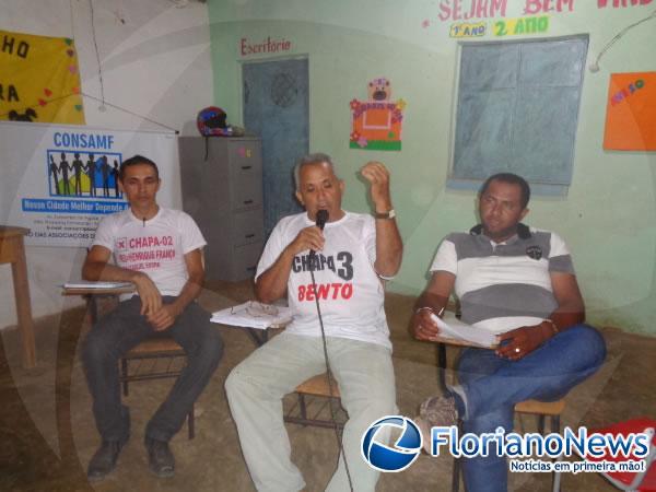 Francisco Henrique (Chapa 3), Bento Soares de Oliveira (Chapa 2) e Antônio Ramos (Chapa 1).(Imagem:FlorianoNews)