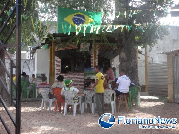 Torcidas de Floriano e Barão de Grajaú comemoraram vitória sofrida do Brasil contra o Chile. (Imagem:FlorianoNews)