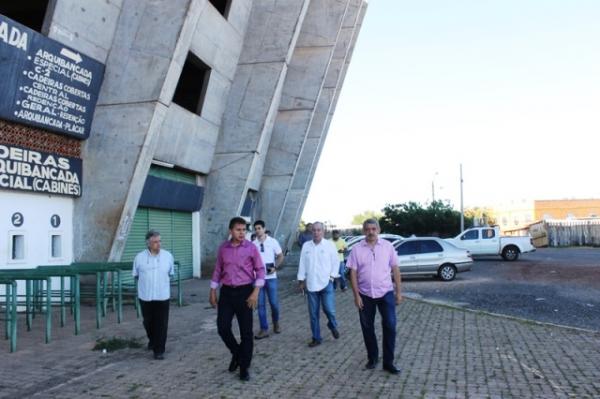 Fundespi e FGV fazem visita técnica no Estádio Albertão.(Imagem:ASCOM)