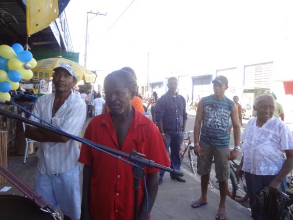 Sanfoneiros animaram o Mercado Público Central de Floriano.(Imagem:FlorianoNews)