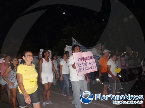 População de Barão de Grajaú realizou manifestação pedindo mais segurança.(Imagem:FlorianoNews)