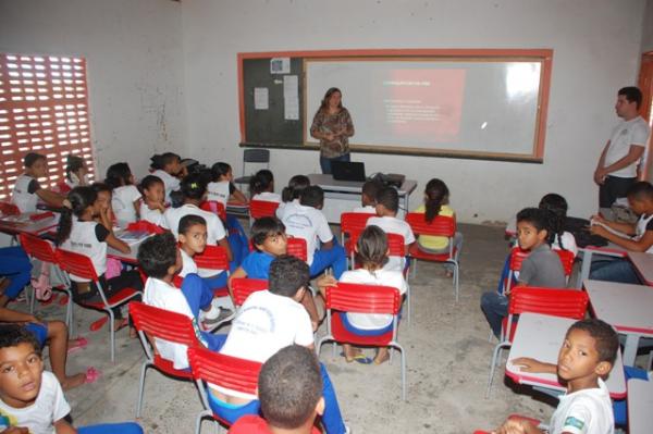 Secretaria de Meio Ambiente realiza palestra nas escolas sobre queimadas.(Imagem:Secom)