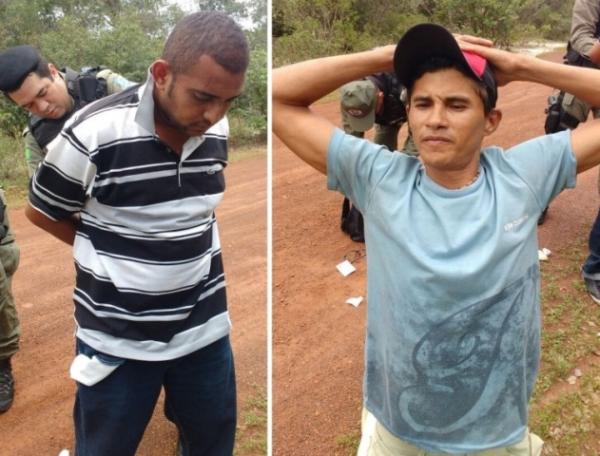 Polícia prende dois homens com drogas em estrada vicinal no interior do Piauí.(Imagem:Campomaioremfoco)