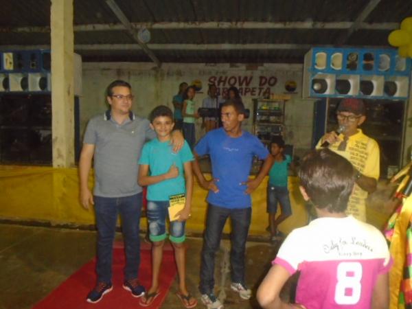 Público infantil lota ginásio para prestigiar Show do Carrapeta em Barão de Grajaú.(Imagem:FlorianoNews)