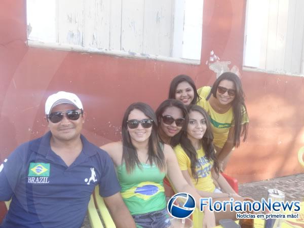 Torcidas de Floriano e Barão de Grajaú comemoraram vitória sofrida do Brasil contra o Chile. (Imagem:FlorianoNews)