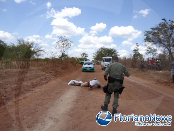 Homem é assassinado em estrada vicinal de Floriano.(Imagem:FlorianoNews)