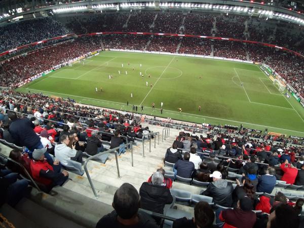 Arena da Baixada recebe Athletico x Internacional às 21h30 de quarta, dia 11.(Imagem:Fernando Freire)