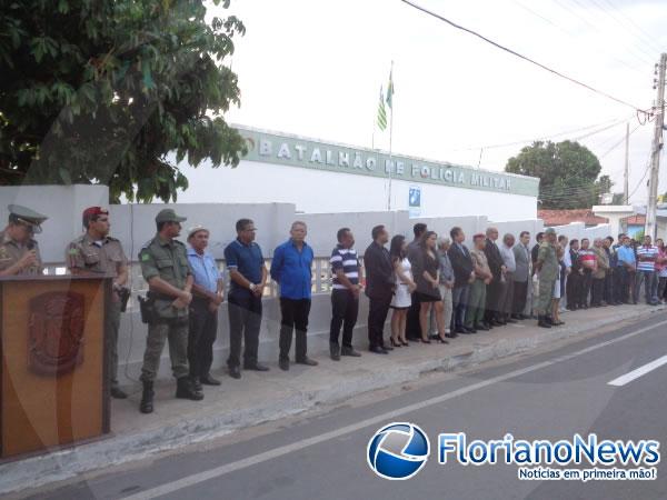 Solenidade militar marca o 51º aniversário do 3º BPM de Floriano.(Imagem:FlorianoNews)