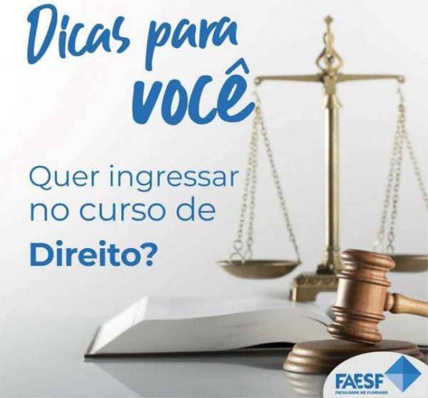 FAESF dá dicas para estudantes que pretendem ingressar no Curso de Direito.(Imagem:Divulgação)