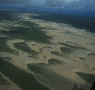 Delta do Parnaíba é único em mar aberto das Américas.(Imagem:Patrícia Andrade/G1)
