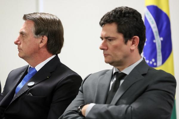 Jair Bolsonaro e Sergio Moro(Imagem:Divulgação)