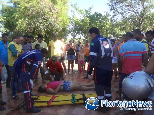 Mulher tenta suicídio atirando-se da ponte sobre o Rio Parnaíba.(Imagem:FlorianoNews)