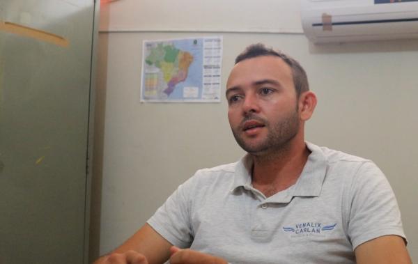 Alexandre Almeida, secretário de agricultura de Cocal(Imagem:Maria Romero/G1)