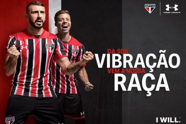 Time do São Paulo lança uniforme em homenagem à torcida.(Imagem:Divulgação)