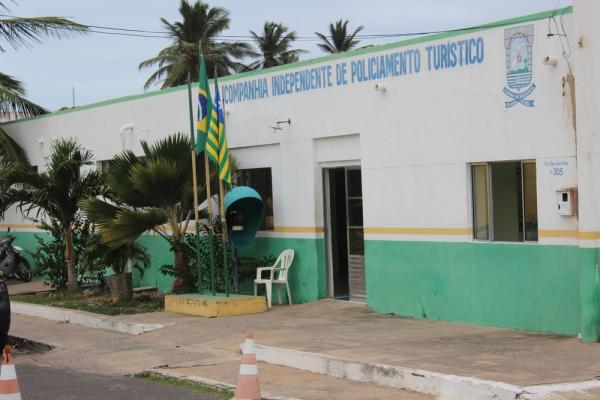 Companhia Independente de Policiamento Turístico de Luís Correia.(Imagem:Patrícia Andrade/G1)