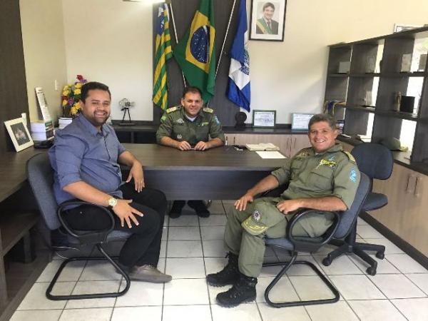 Vereador Akassio acompanha Coronel Rubens Lopes em reunião com Comando Geral da PM.(Imagem:Akassio Alves)