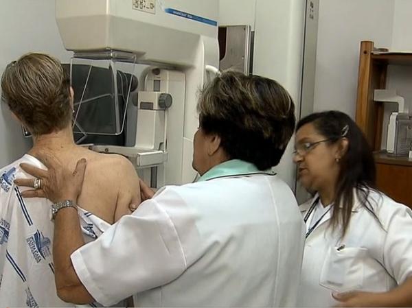 Exame de mamografia.(Imagem:Divulgação TV Globo)