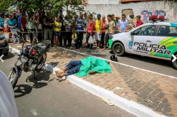 Vítima reage a assalto e deixa um morto em Teresina.(Imagem:Thiago Amaral)