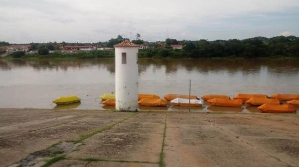 Rio Parnaíba registra aumento no volume e Defesa Civil de Floriano faz monitoramento.(Imagem:FlorianoNews)