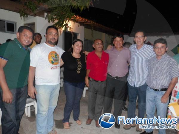 Oscar Procópio recebe Senador Wellington Dias e de Helmano Ferrer em sua residência.(Imagem:FlorianoNews)