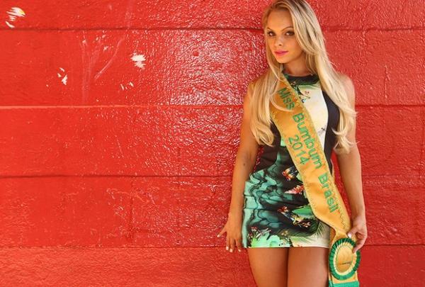 Indianara Carvalho, a Miss Bumbum 2014.(Imagem: Iwi Onodera/EGO)