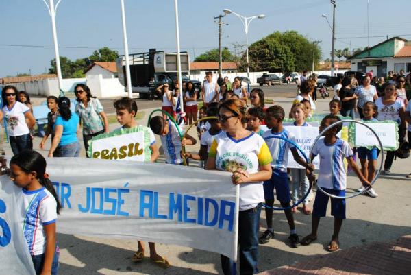 Solenidade na Praça Santo Antônio marca abertura da Semana da Pátria em Barão de Grajaú.(Imagem:Reprodução/Facebook)