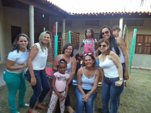 Crianças a Brinquedoteca Senhora Santana participam de tarde de ação social.(Imagem:FlorianoNews)