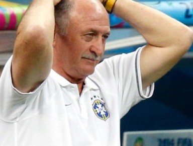 Felipão durante a derrota do Brasil para a Holanda.(Imagem: Reuters)