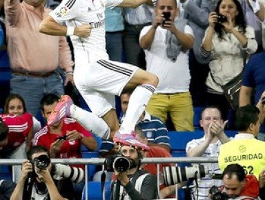Bale faz o gol de empate do Real, antes de o português desandar a marcar.(Imagem:EFE)