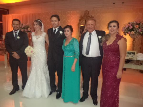 Enlace matrimonial de Marcello Borges e Priscylla Castro.(Imagem:FlorianoNews)