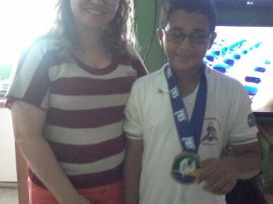 Escola Pequeno Príncipe parabeniza o aluno Luis Felipe pela conquista.(Imagem:Escola Pequeno Príncipe)
